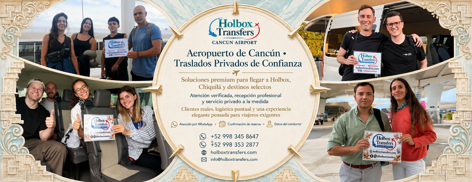 Traslado privado desde el Aeropuerto de Cancún con Holbox Transfers